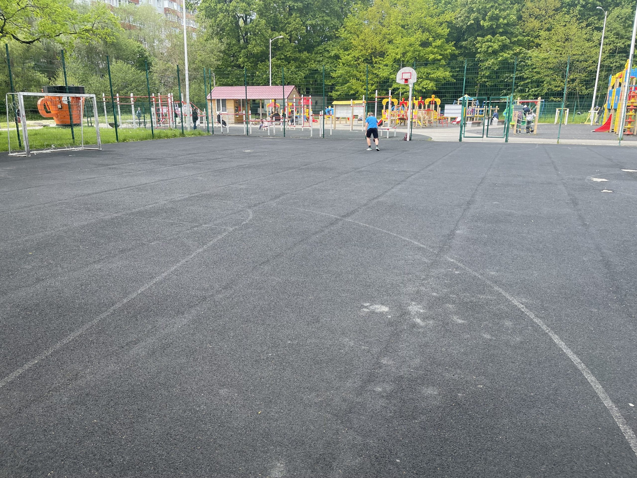 Баскетбольные площадки в парке Макса Ашманна